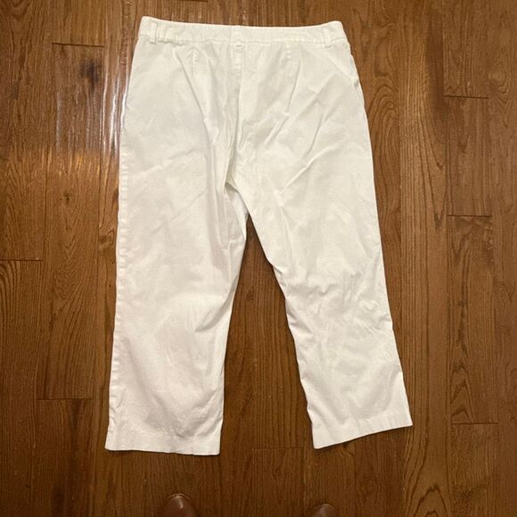 J. McLaughlin white crop wide leg pant size 14 - Picture 8 of 10